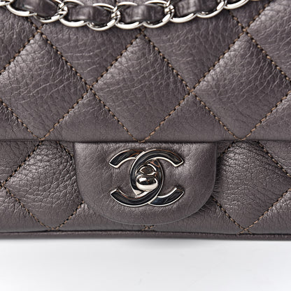 Chanel Deerskin Quilted East West Flap Brown 10 of 11