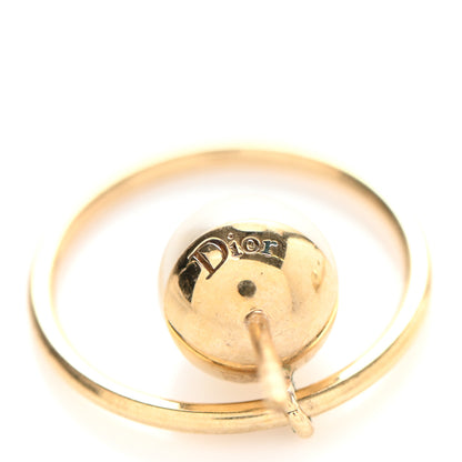 Christian Dior Pearl Mise En Dior Tribal Hoop Earrings 5 of 5