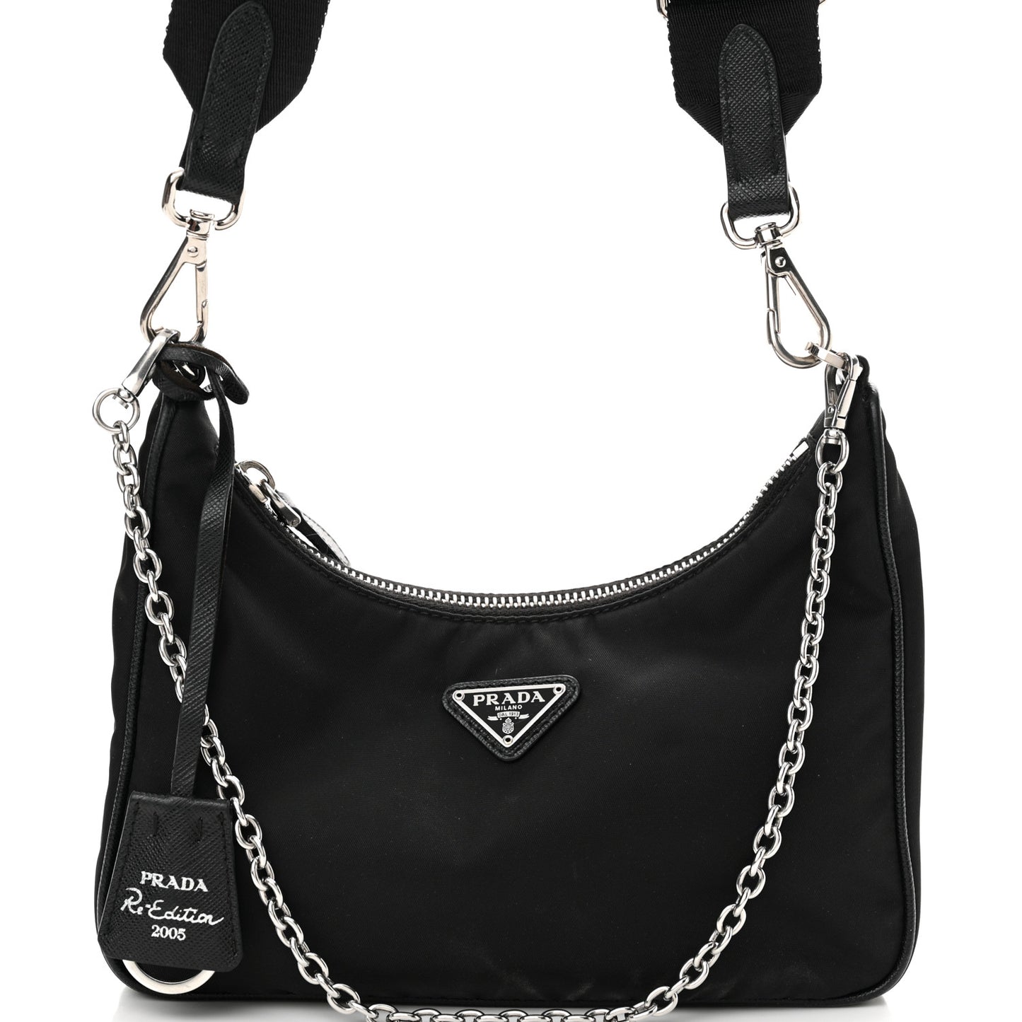 Nylon Re-Edition 2005 Shoulder Bag Black
