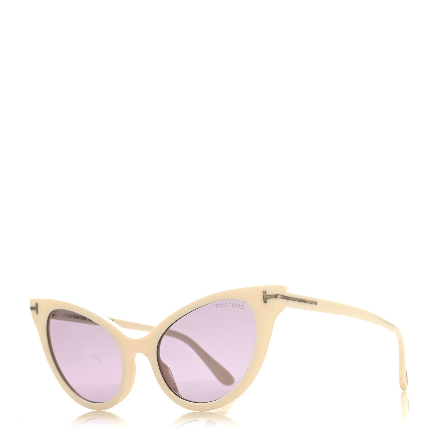 Tom Ford Evelyn-02 TF820 Cat Eye Sunglasses White 1 of 7