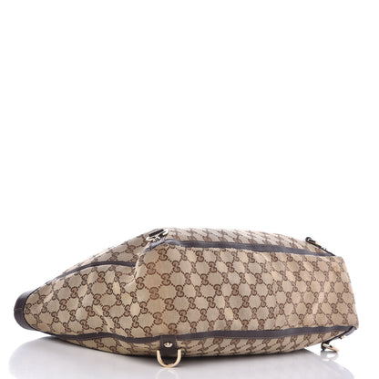 Gucci Monogram Large Abbey Tote Dark Brown 4 of 13