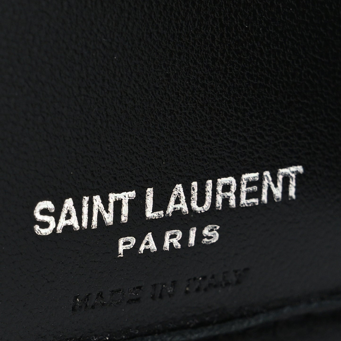 Lambskin Y Quilted Monogram Compact Loulou Wallet Black