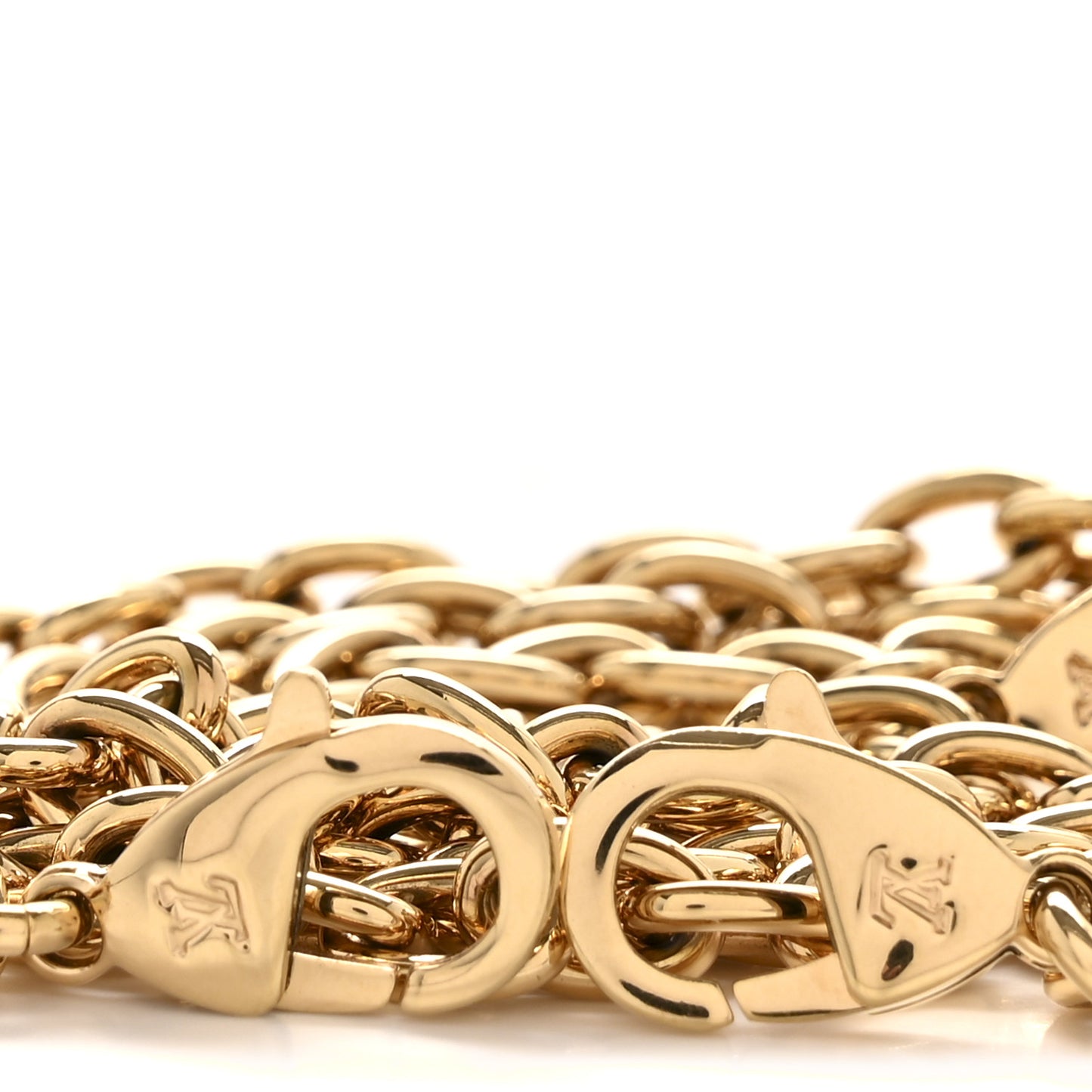 Metal Lily Chain Strap Gold