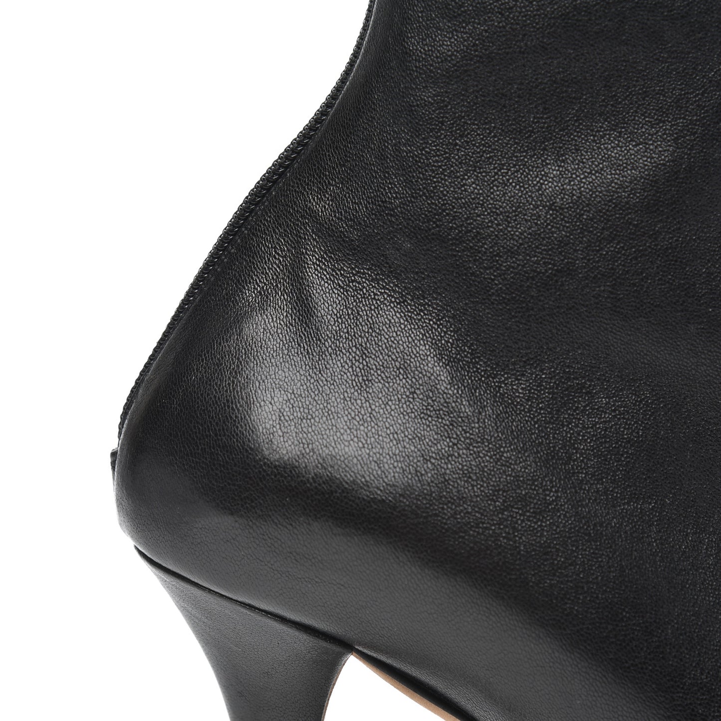 Nappa Platform Square Toe Ankle Boots 39 Black
