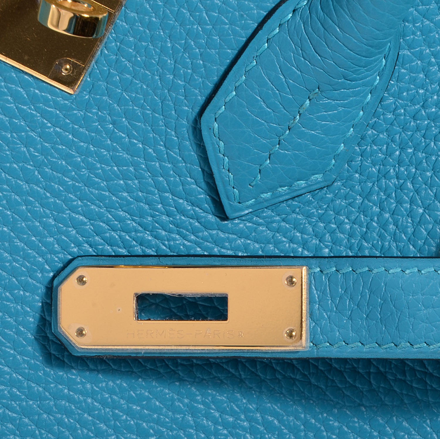 Hermes Togo Birkin 35 Turquoise 8 of 26