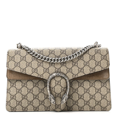 Gucci GG Supreme Monogram Small Dionysus Shoulder Bag Taupe 1 of 10