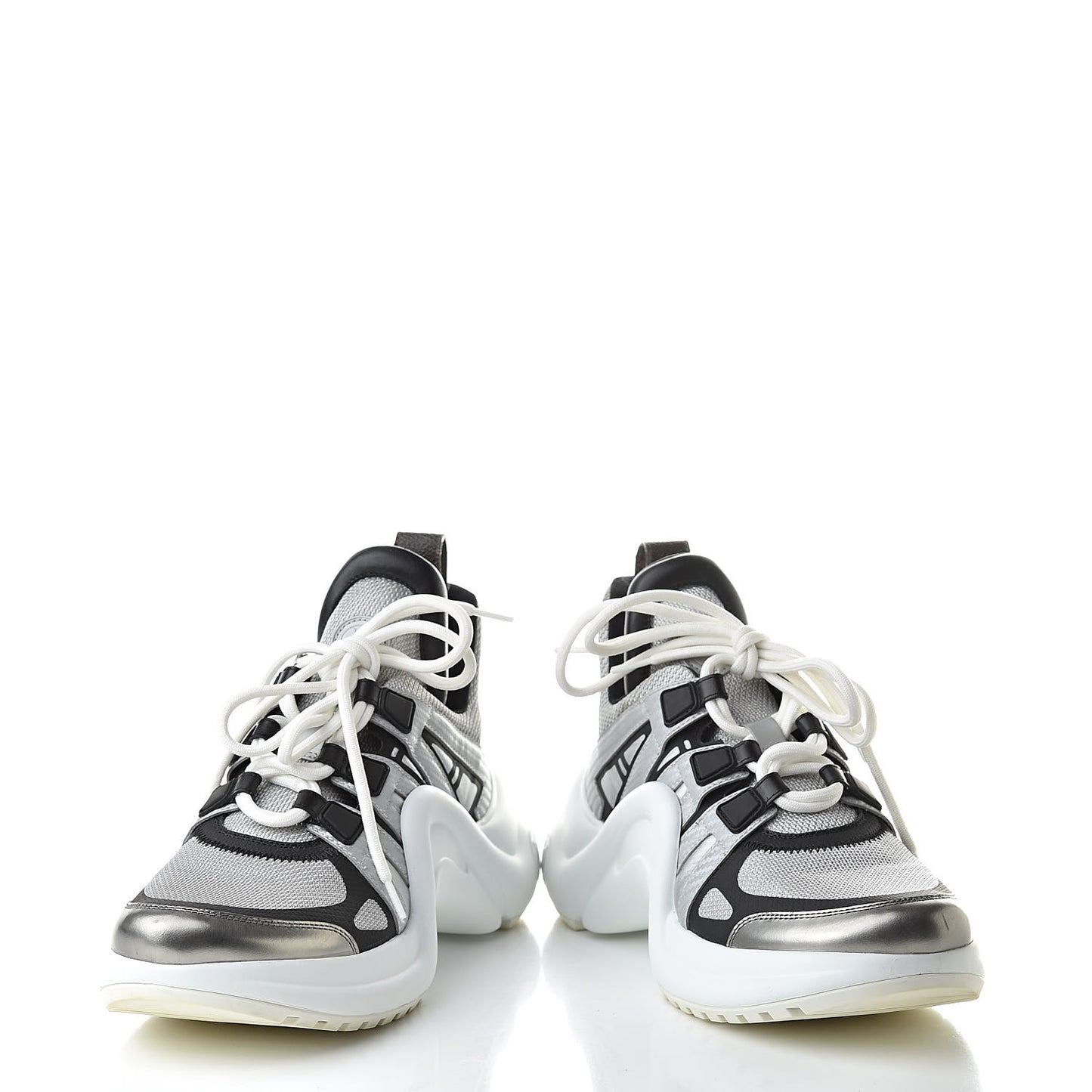 Calfskin Technical Nylon LV Archlight Sneaker 37 White