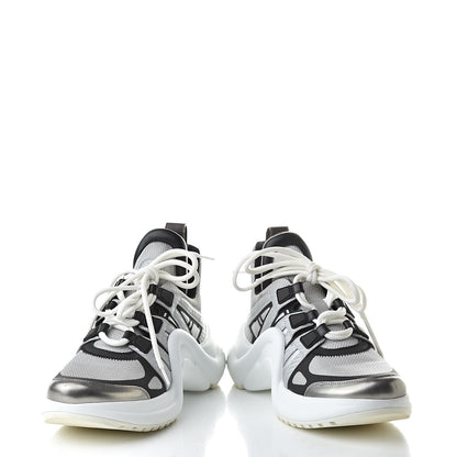 Louis Vuitton Calfskin Technical Nylon LV Archlight Sneaker 37 White 6 of 13