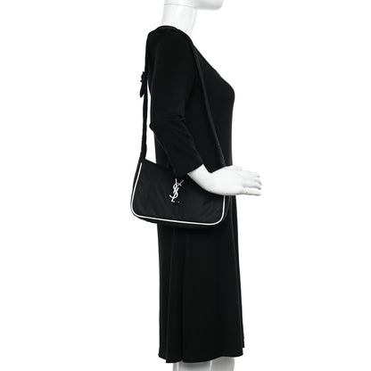 Saint Laurent Econyl Nylon Le 5 A 7 Hobo Black White 2 of 10