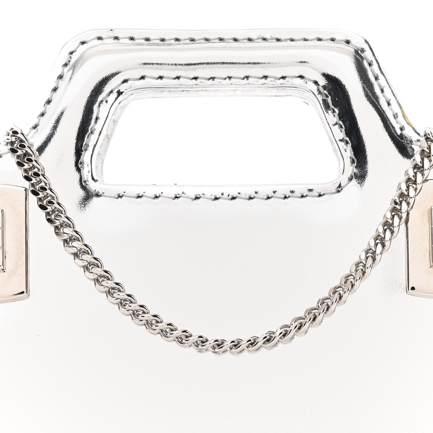 Salvatore Ferragamo Metallic Brushed Calfskin Micro Wanda Top