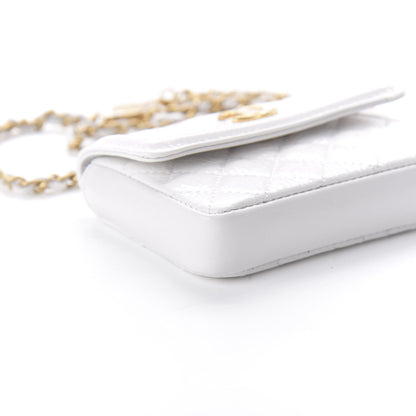 Chanel Patent Quilted Chain Waist Bag White 6 of 12