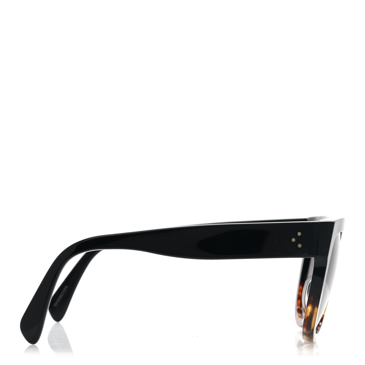 Celine Shadow Sunglasses CL 4001IN Black Havana 4 of 9