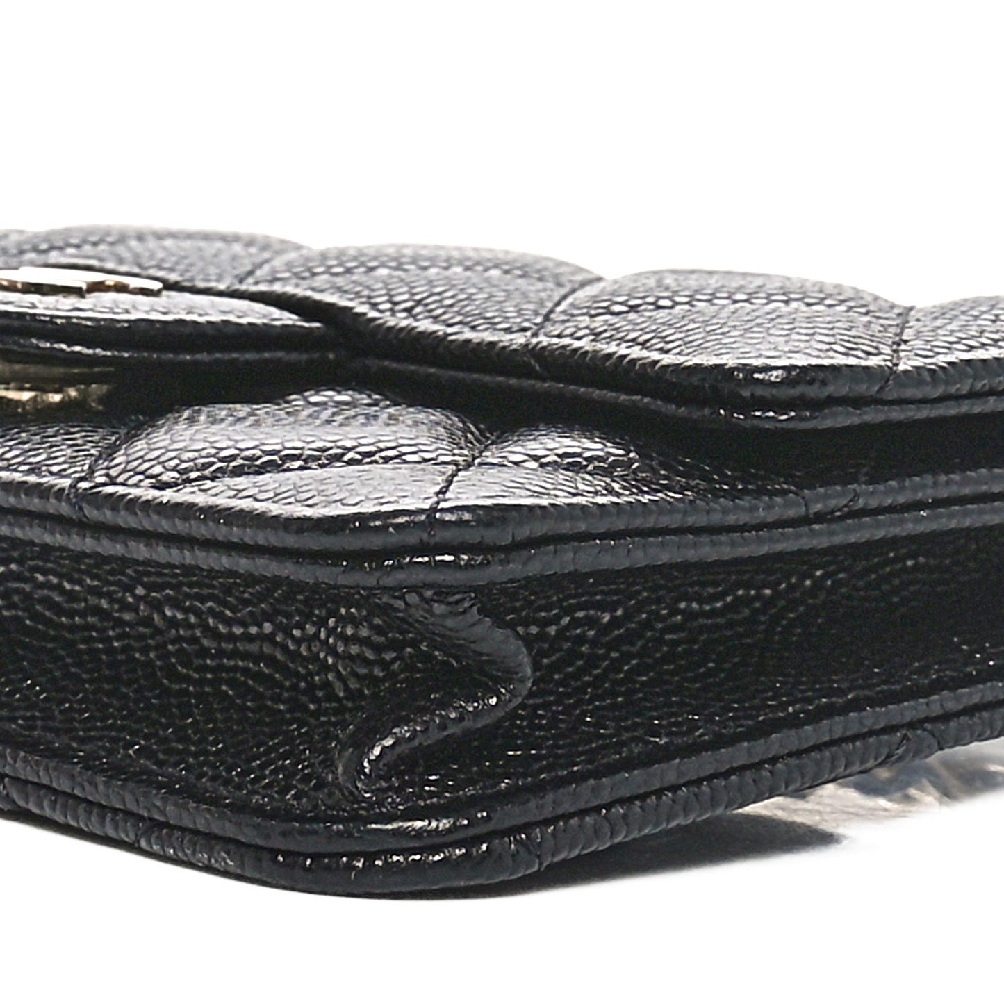 Caviar Quilted Mini Chain Bag Black