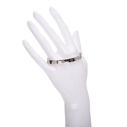 Cartier 18K White Gold LOVE Bracelet 17 2 of 7