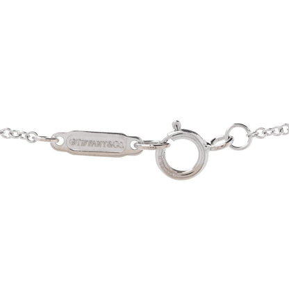 Tiffany 18K White Gold Diamond Small T Smile Pendant Necklace 6 of 7