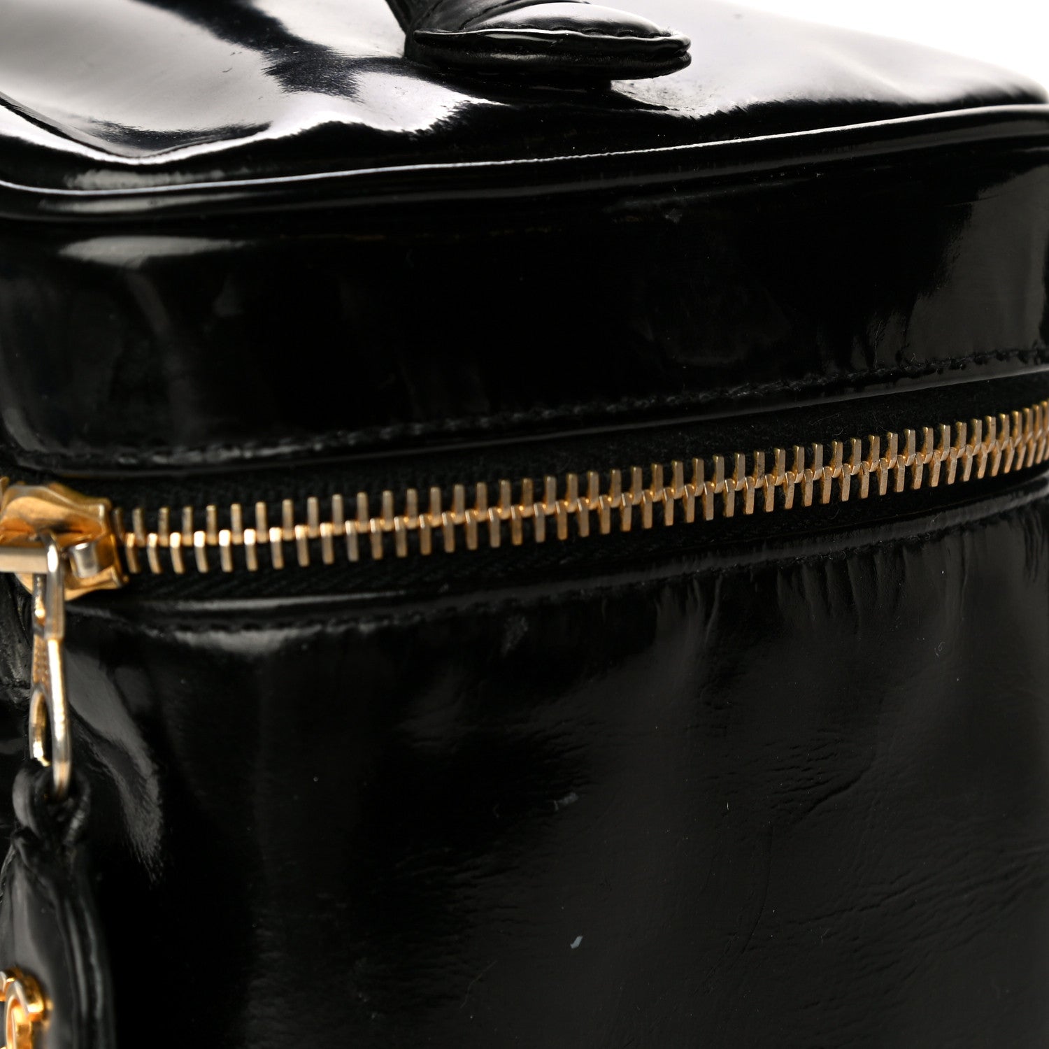 Chanel Patent Vanity Cosmetic Case Black 16 of 24