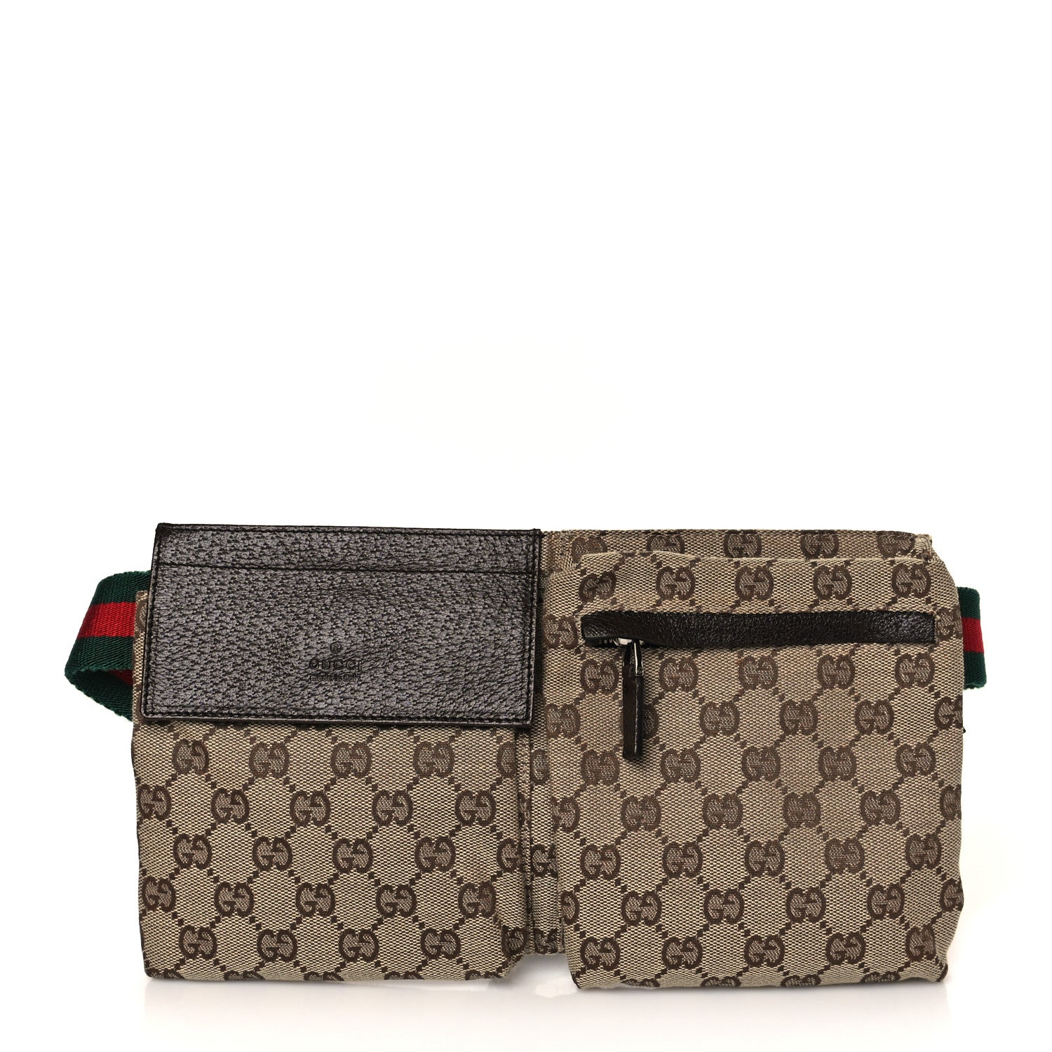 Gucci Monogram Web Belt Bag Dark Brown 1 of 10