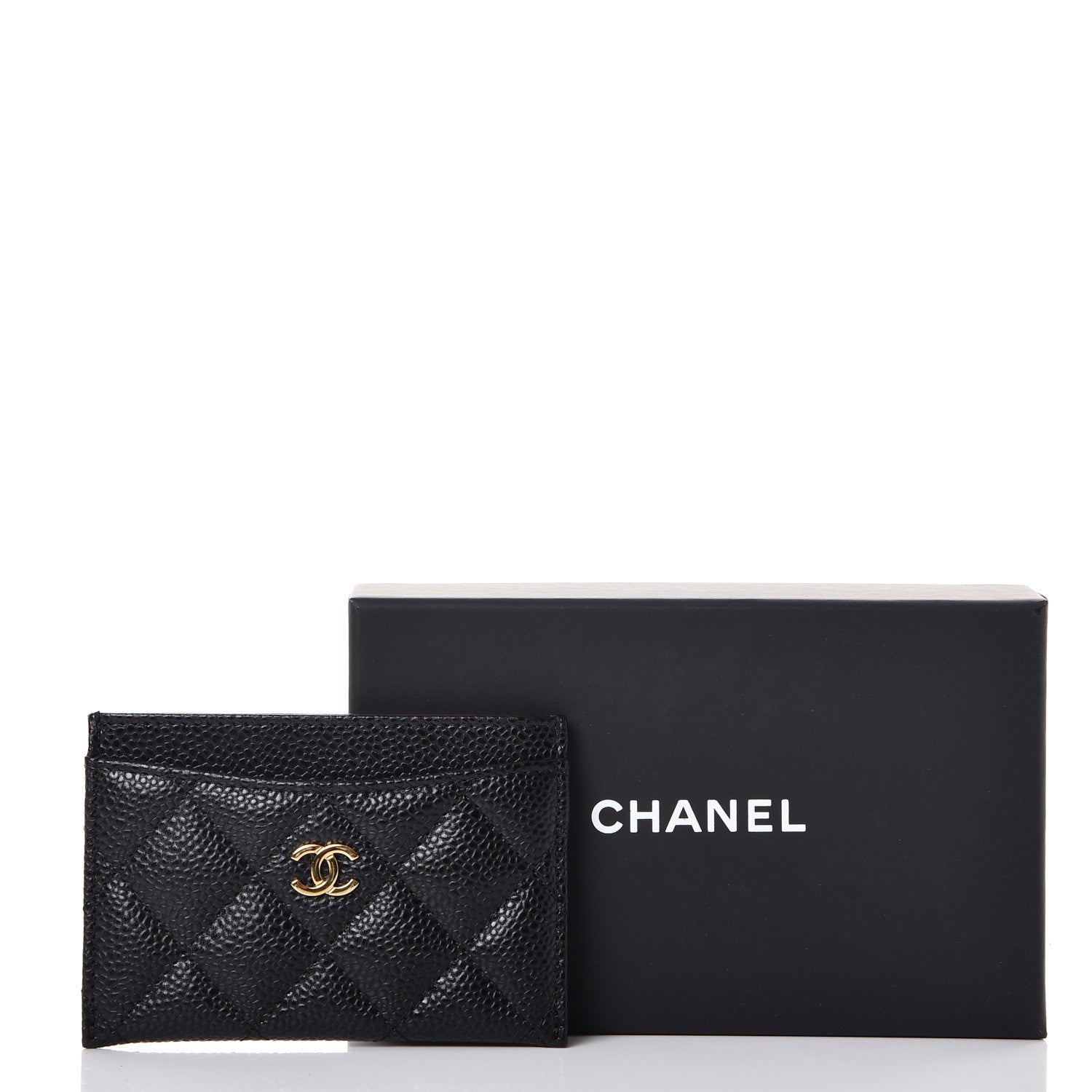 Chanel Caviar Quilted Card Holder Black 9 of 9