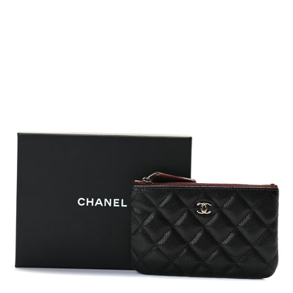 Chanel Caviar Quilted Small Cosmetic Case Black 10 of 10