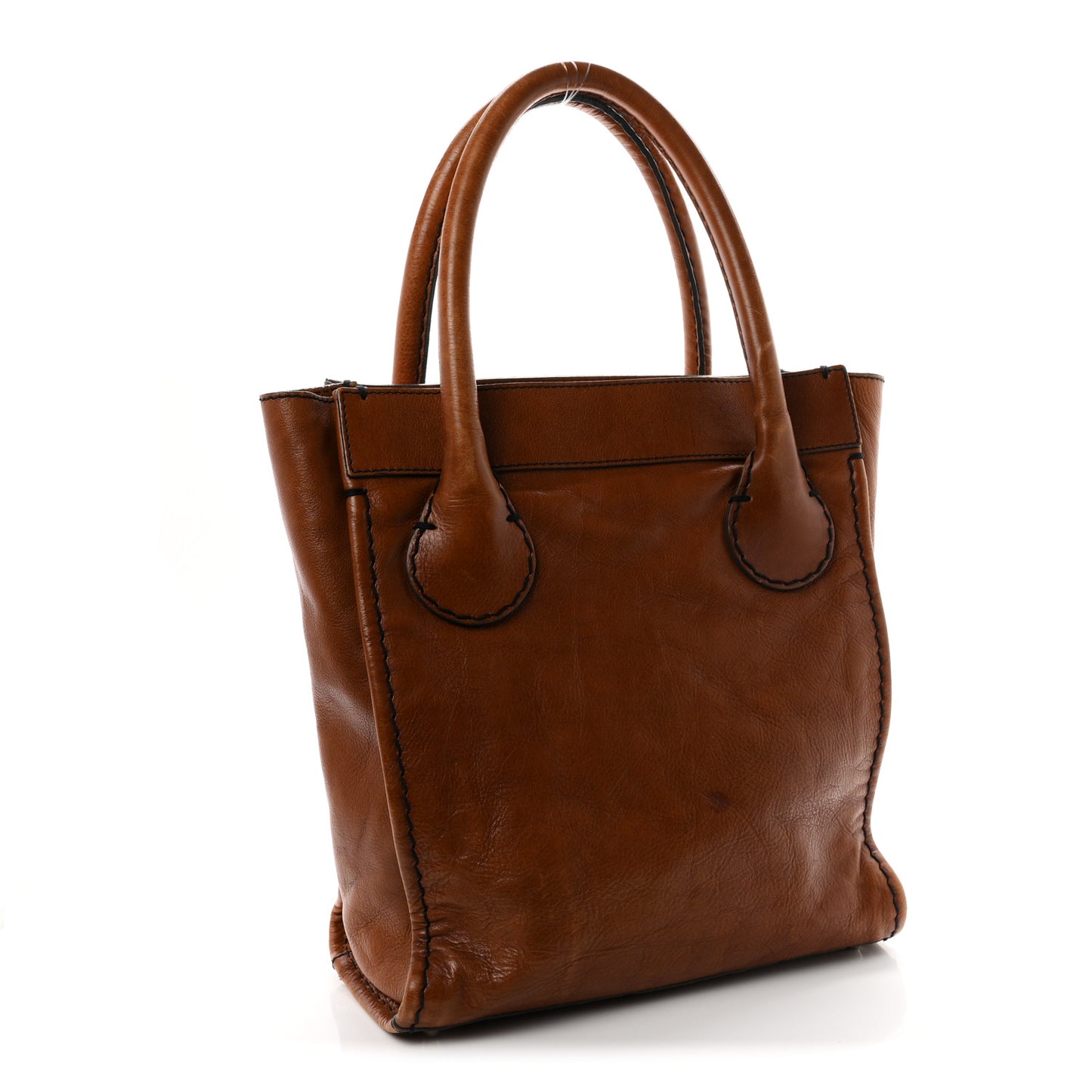 Calfskin Edith Tote Muscade