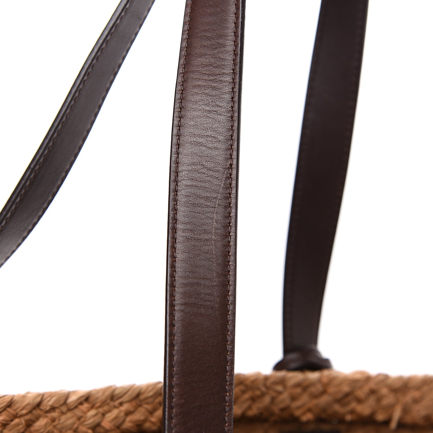 Saint Laurent Raffia Calfskin Medium Panier Tote 9 of 9