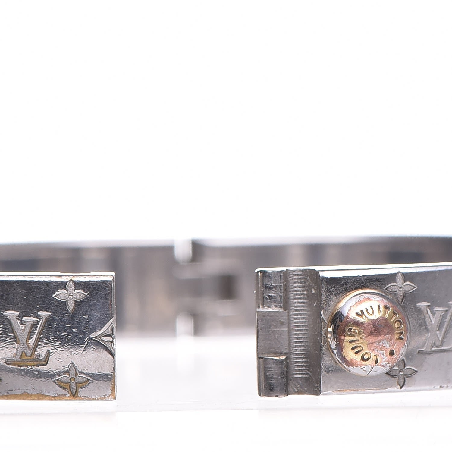 Louis Vuitton Palladium Monogram Nanogram Cuff M 6 of 6