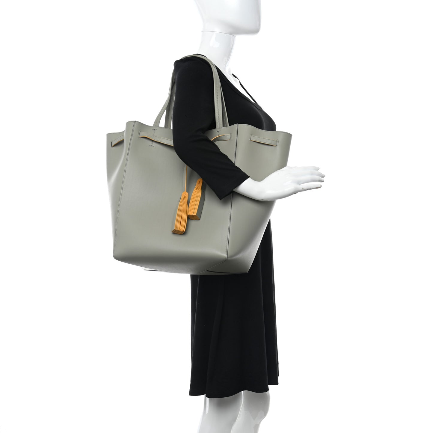 Smooth Calfskin Medium Belt Cabas Phantom Arctic
