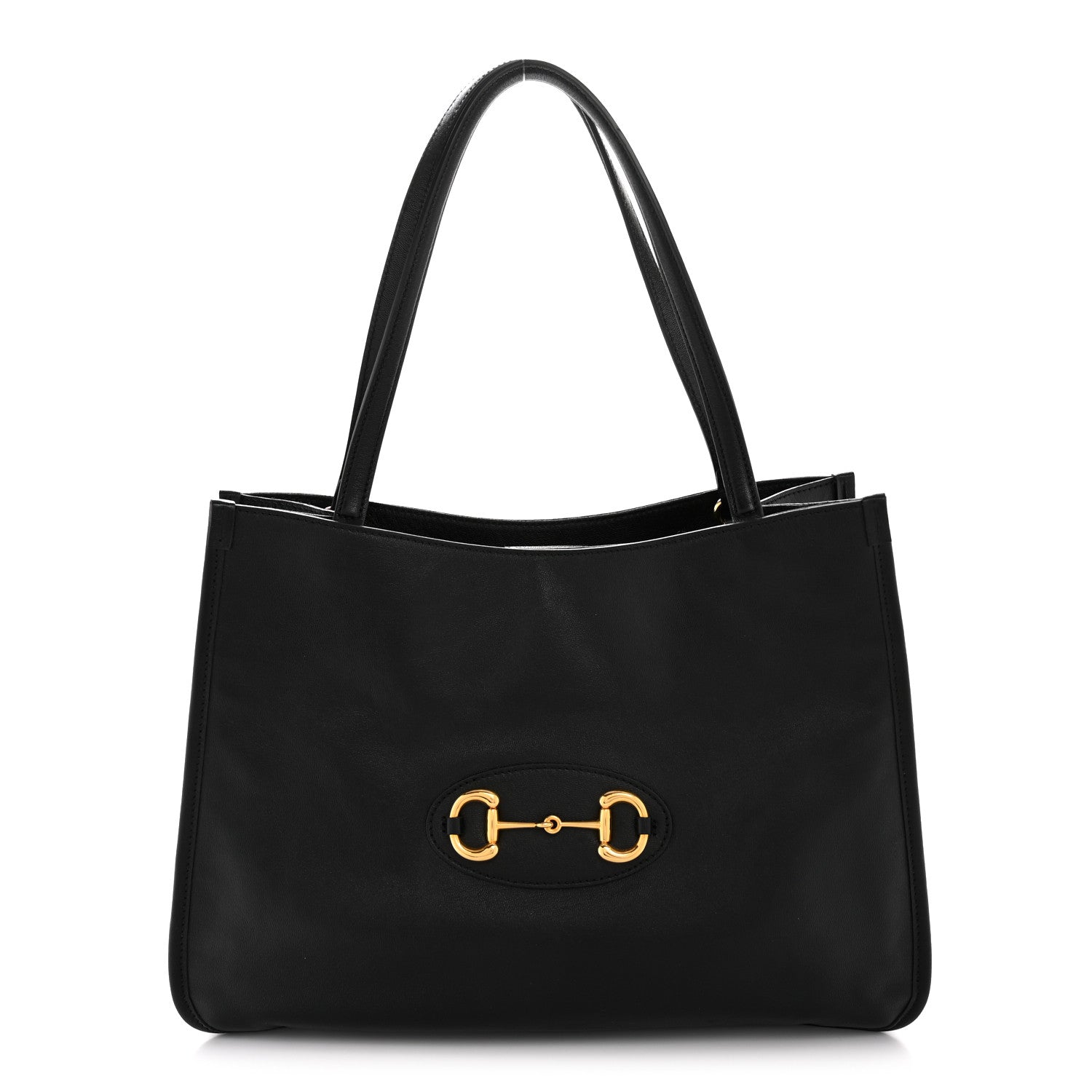 Gucci New Sakai Calfskin Lux Horsebit 1955 Tote Bag Black 1 of 13