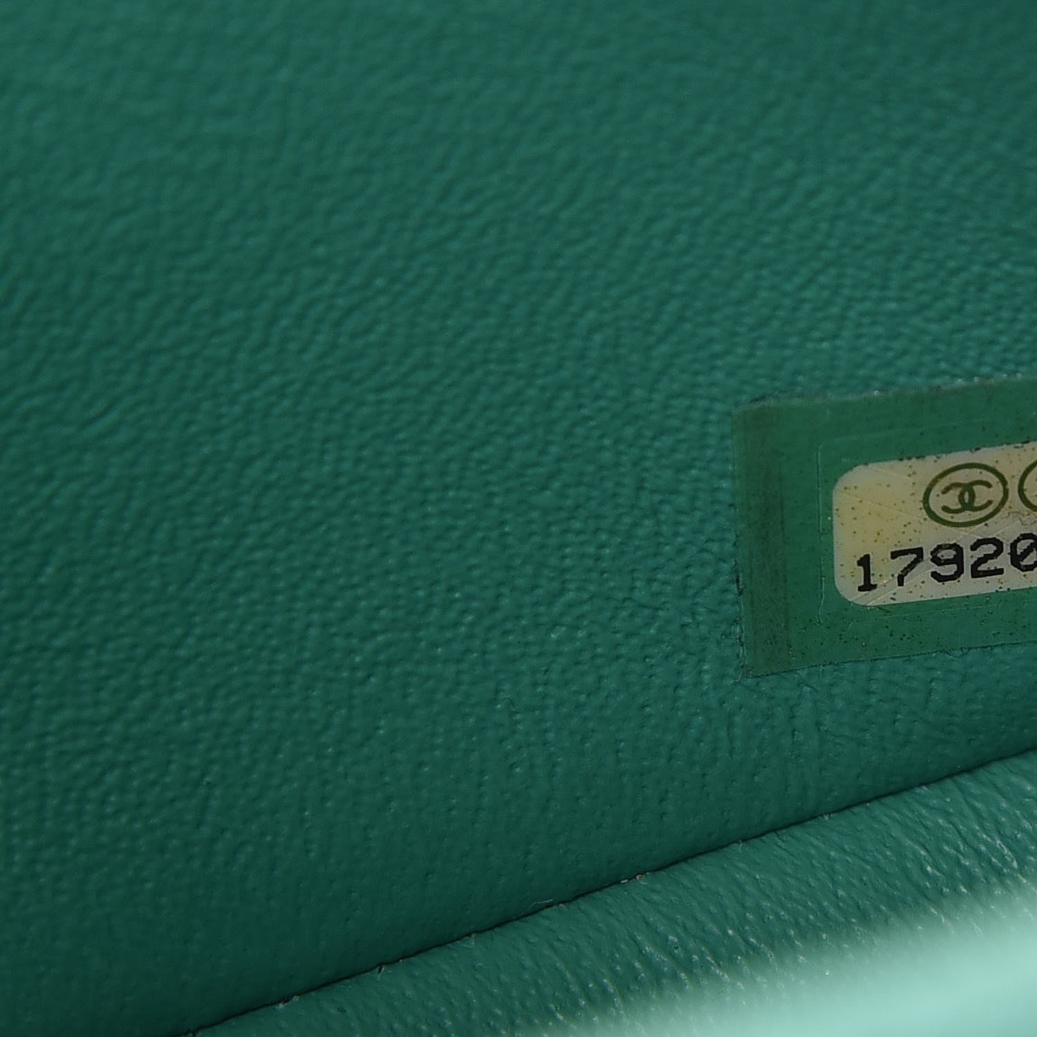 Chanel Iridescent Caviar Quilted Mini Rectangular Flap Green 7 of 9