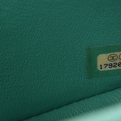 Chanel Iridescent Caviar Quilted Mini Rectangular Flap Green 7 of 9