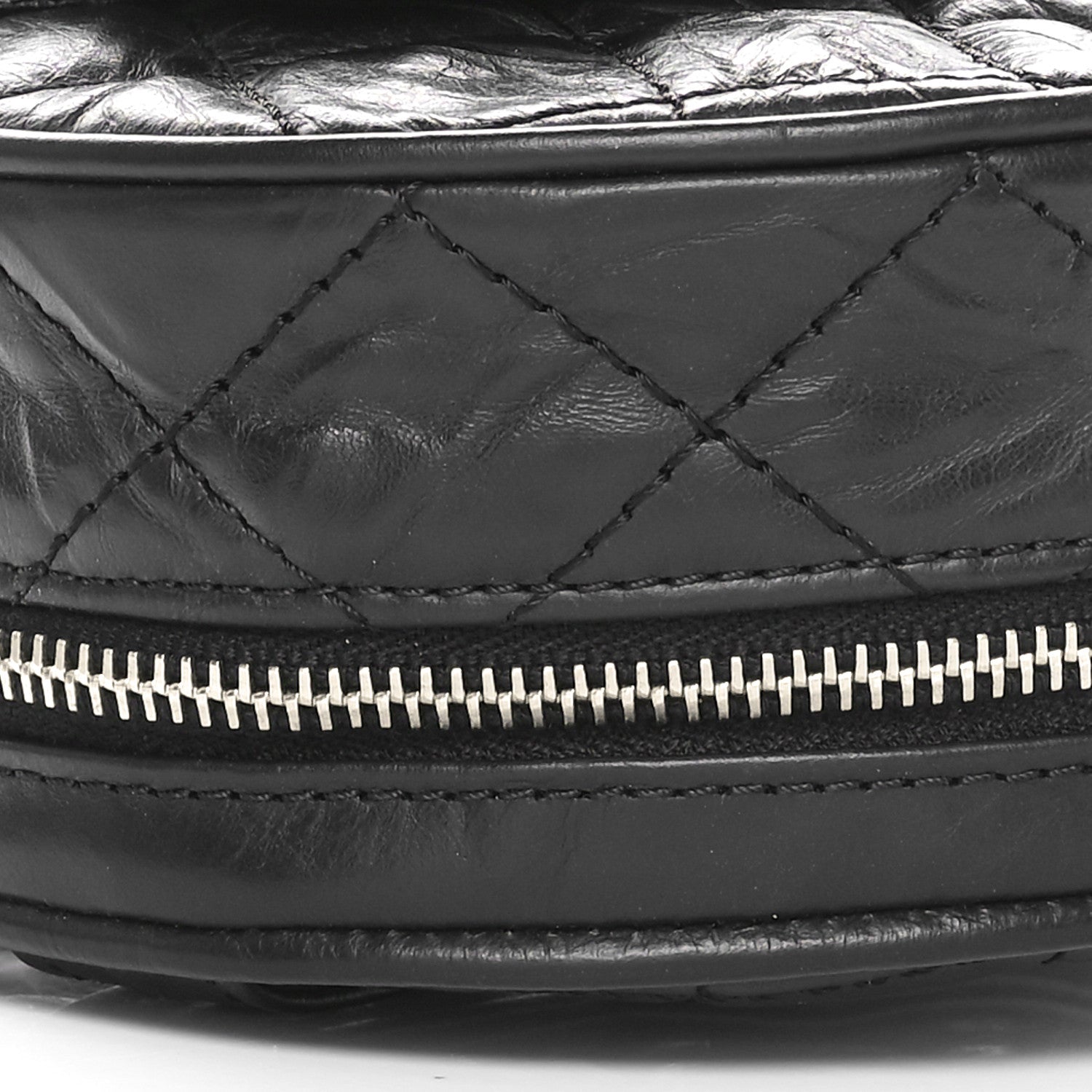 Chanel Aged Calfskin Sequin Quilted Camelia Clutch Black 9 of 11