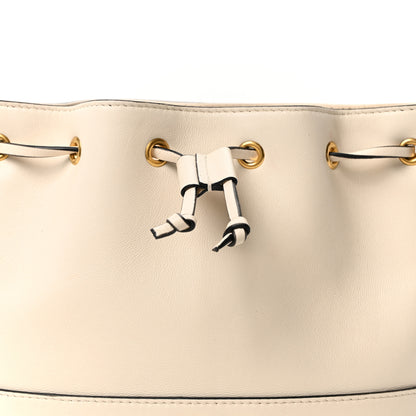 Valentino Garavani Nappa Mini VLogo Signature Chain Bucket Bag Light Ivory 7 of 10