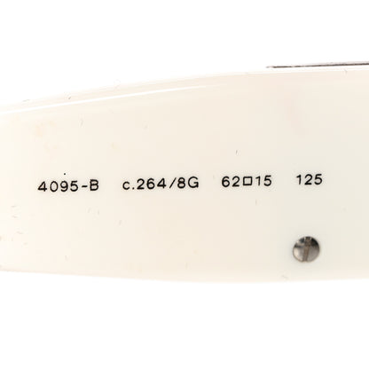 Chanel Crystal CC Sunglasses 4095-B White 6 of 9