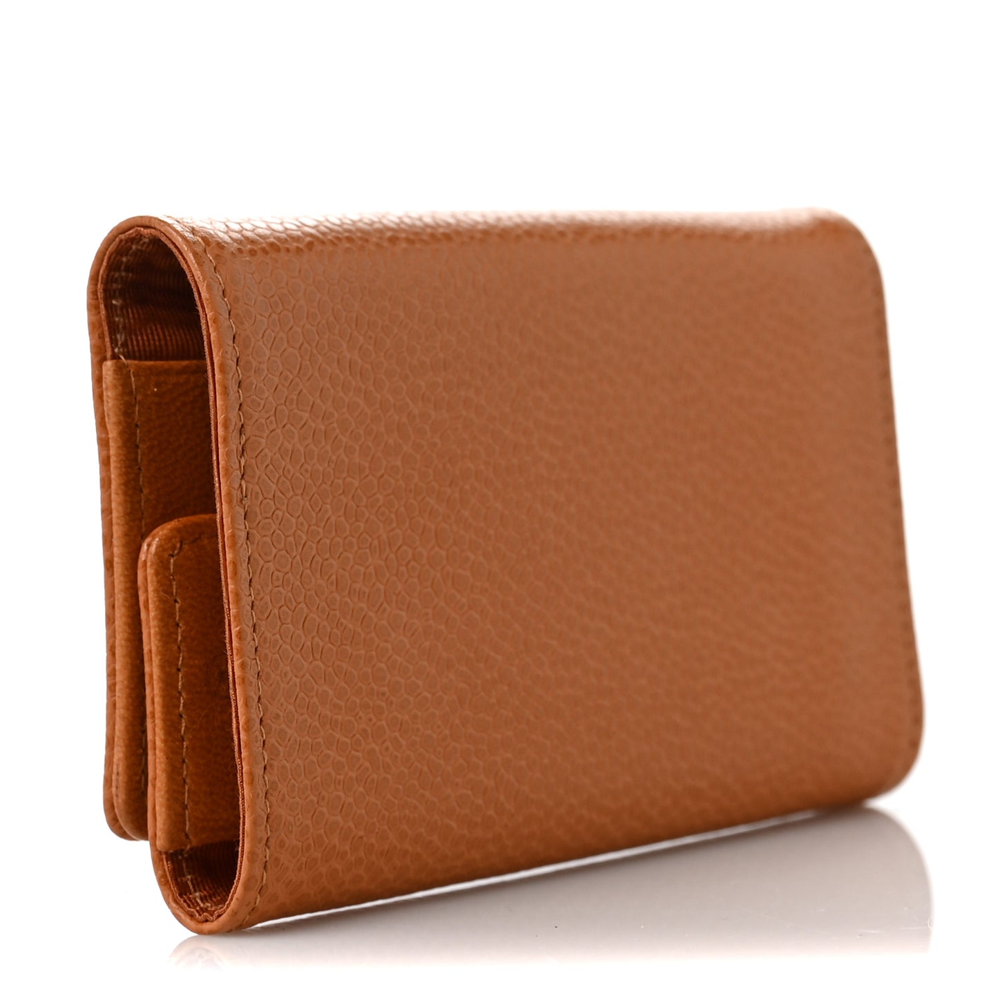 Caviar Timeless CC 6 Key Holder Case Light Brown