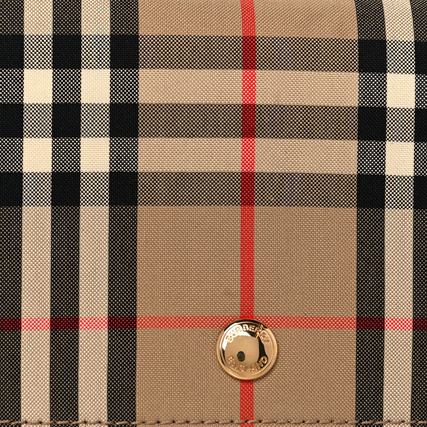 Burberry Vintage Check Hackberry Crossbody Bag Archive Beige Black 7 of 9