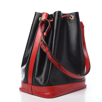 Louis Vuitton Epi Bi-Color Noe Castillan Red Black 2 of 15