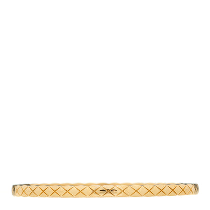 Chanel 18K Yellow Gold Mini Coco Crush Bangle Bracelet S 1 of 4