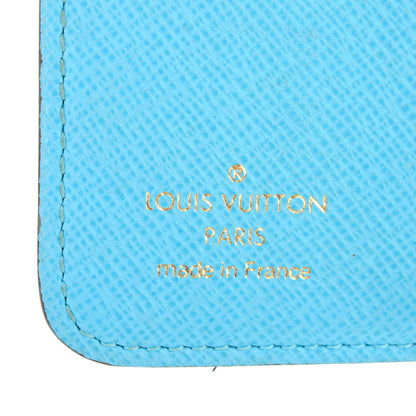 Louis Vuitton Monogram Groom Compact Zip Wallet Blue 7 of 8
