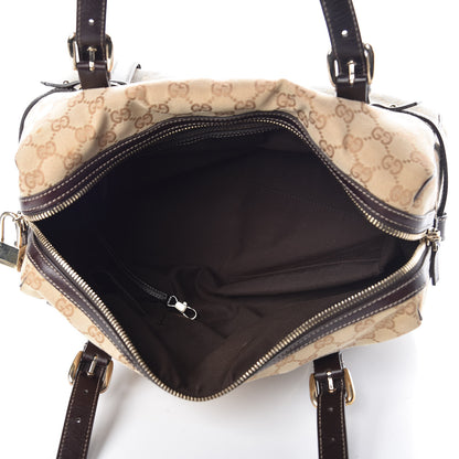 Gucci Monogram 85th Anniversary Boston Tote Brown 5 of 15