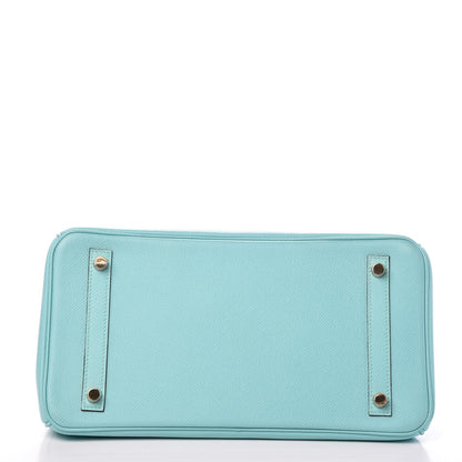 Hermes Epsom Birkin 30 Bleu Atoll 6 of 35