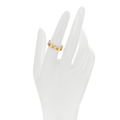 Tiffany 18K Yellow Gold Diamond Wide Atlas Pierced Ring 55 7.25 2 of 4