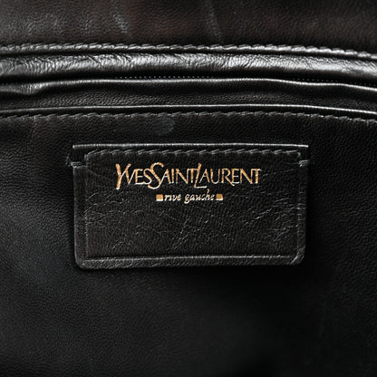 Saint Laurent Ostrich Muse Messenger Bag Black 6 of 13