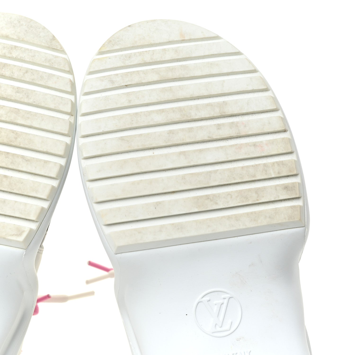 Louis Vuitton Calfskin Technical Nylon LV Archlight Sneakers 40 White Pink Yellow 8 of 17