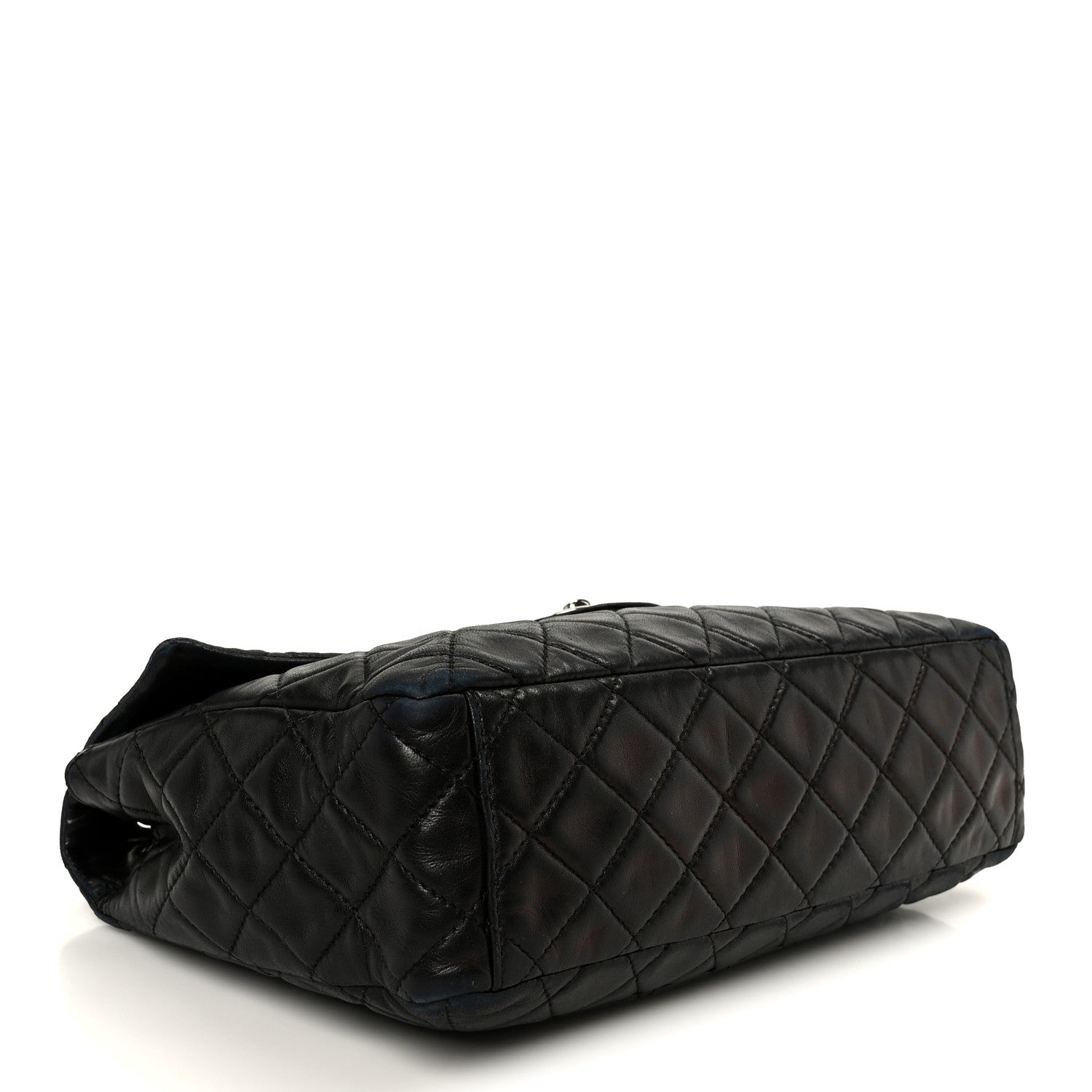 Chanel Washed Lambskin Quilted Maxi Single Flap Black 4 of 15