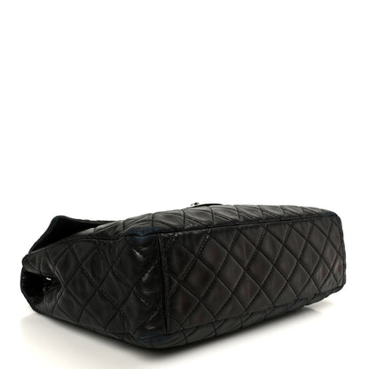 Chanel Washed Lambskin Quilted Maxi Single Flap Black 4 of 15