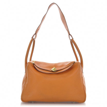 Hermes Taurillon Clemence Lindy 30 Orange 1 of 10