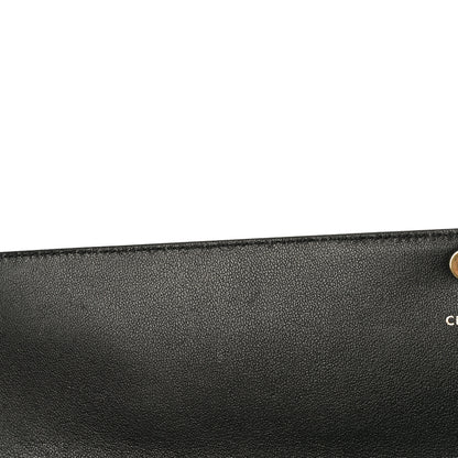 Celine Shiny Calfskin Maillon Triomphe Clutch Black 11 of 11