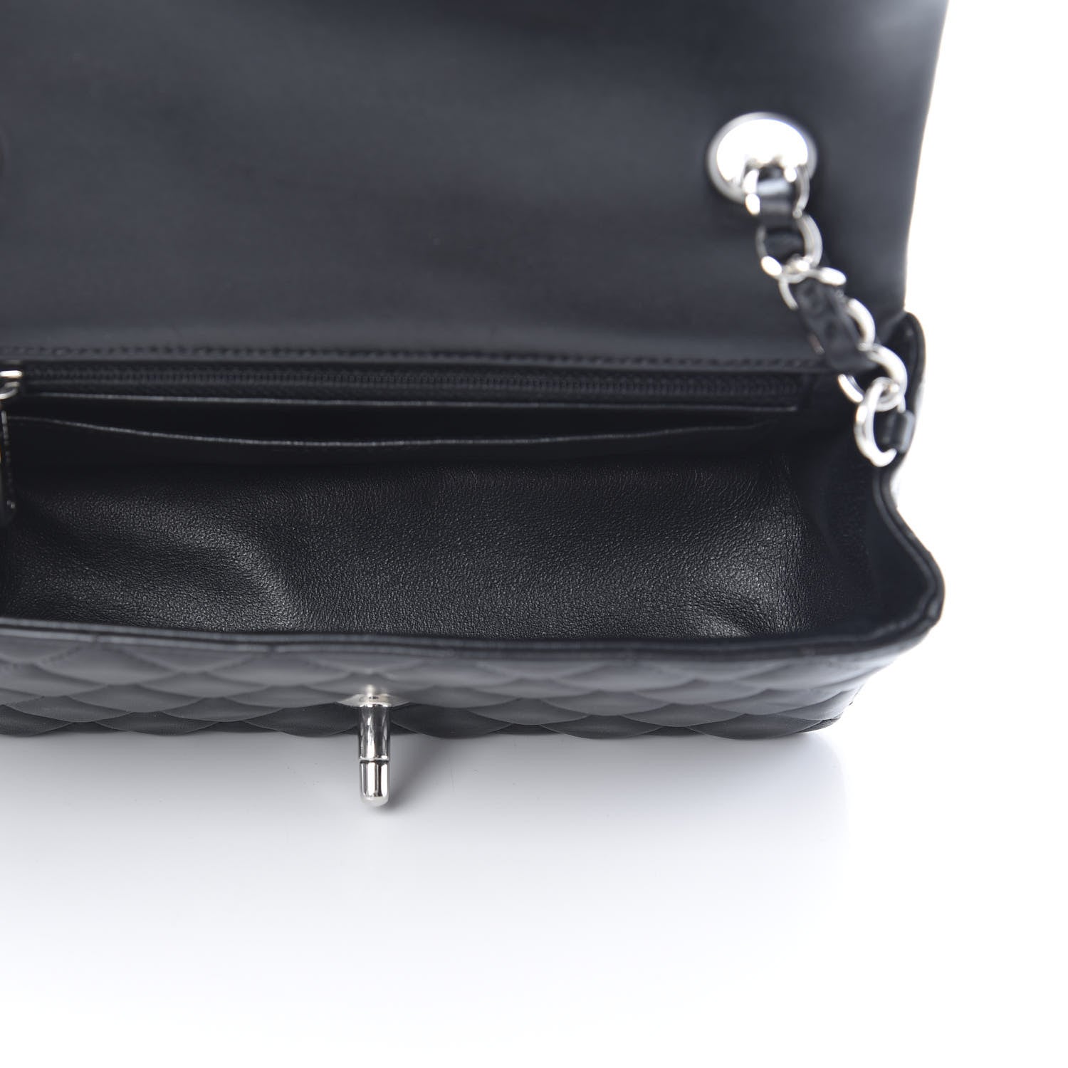 Chanel Lambskin Quilted Mini Rectangular Flap Black 5 of 11