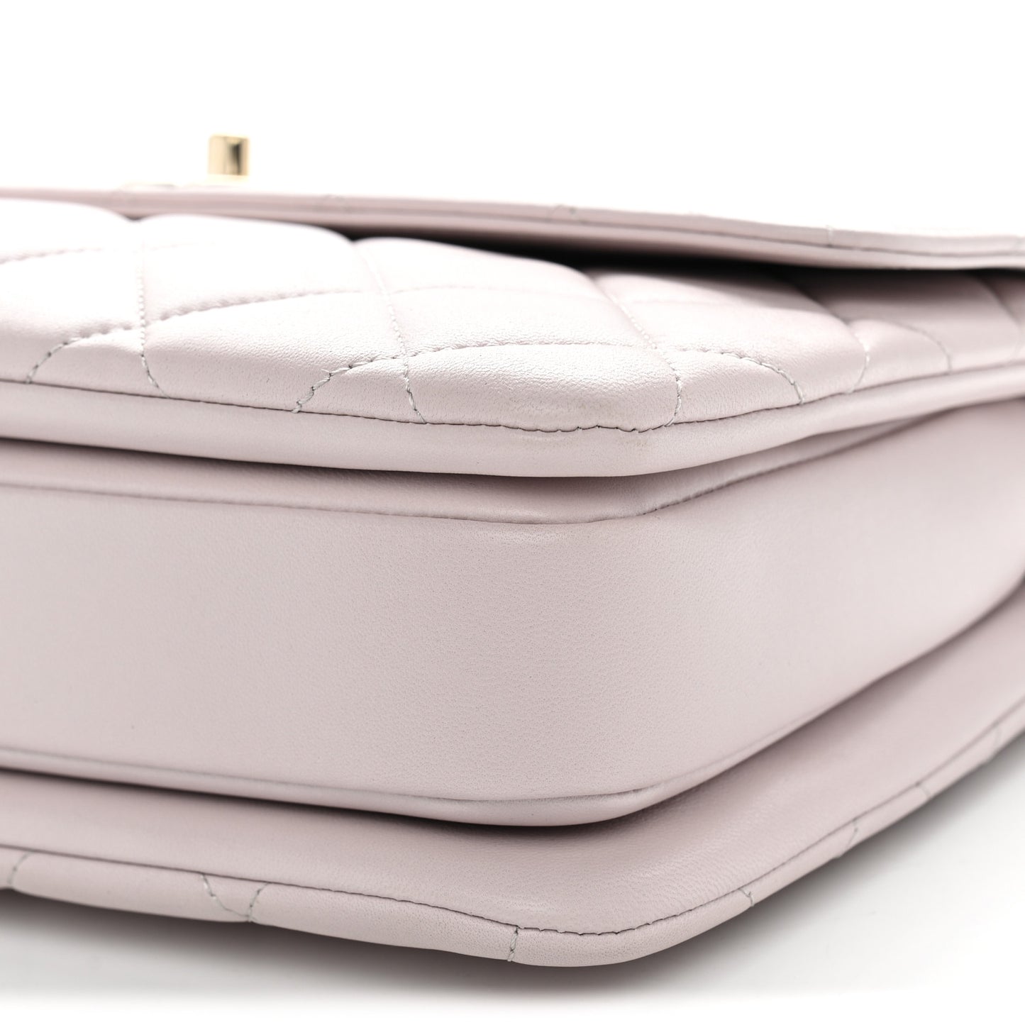 Lambskin Quilted Medium Trendy CC Flap Dual Handle Bag Pink