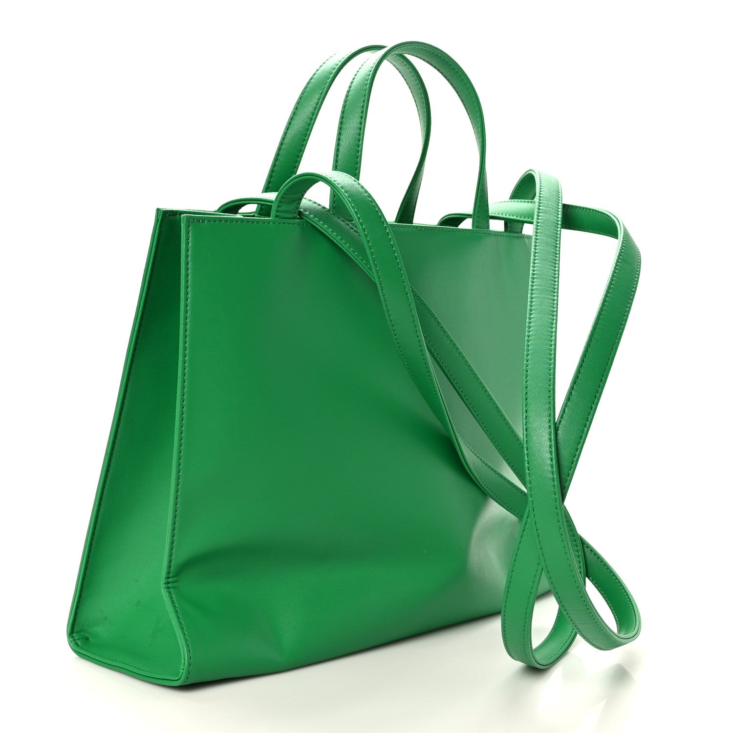 Telfar Vegan Leather Medium Shopping Bag Greenscreen 3 of 8
